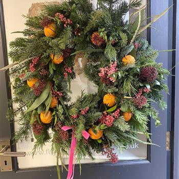 The Pink and Orange Wreath 
