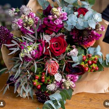 The Seasonal Red Christmas Bouquet 